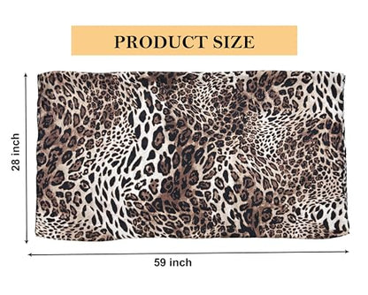 Mealah Womens-Leopard Print Shawl Scarf - Lightweight Wrap Scarves Shawl Cheetah Sunscreen Scarve for Spring Summer Travel - color: Leopard Print