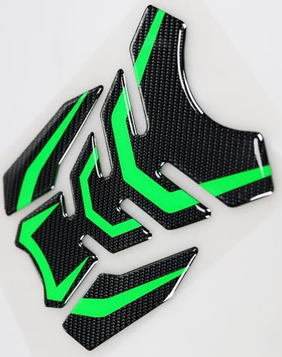 5D Real Carbon Fiber, Motorcycle Decal Vinyl Tank Protector, Tank Pad for NJ 650 ZX636 ZX600 ZX-10R ZX14 ZX1400 ZX14R ABS 1000 ZX100, 2 Pcs Per Set