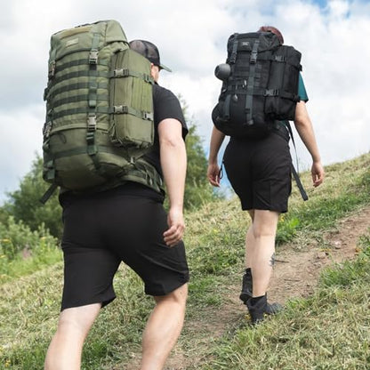 WYNEX Large Molle Pouch, Tactical Molle Bag Vertical Admin Pouch, Modular Utility Pouch Increment Side Pouch for Tactical Backpack Molle Rucksack Attachment, with Shoulder Strap For Use as Sling Bag - color: Black (upgraded) - 2 Packs