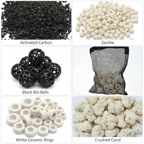 10 Pcs Media Bags for Aquarium with Zipper, 7.8 X 5.9 Inch Fish Tank Fine Mesh Bag for Fish Tank Activated Carbon, Ceramic Rings