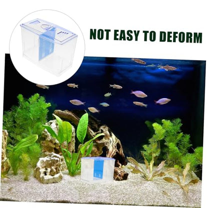 TOYANDONA Aquarium Fish Isolation Crate Breeding Box Oxygen System Fish Tank Divider Transport Container