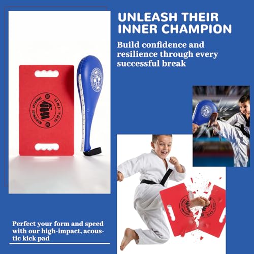 Taekwondo Training Set: Rebreakable Breaking Board & Kick Target Pad, Taekwondo Breaking Boards for Kids& Adults, Martial Arts Karate Boxing Sparring Gear - size: 4 Pack