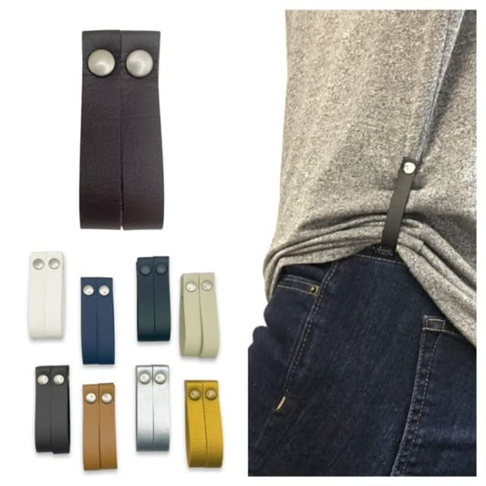 Magnetic Shirt Accessories, Clothing Cinch Clips, T-Shirt Clips, 1 Pair (2 Clips) (Brown) - color: Brown