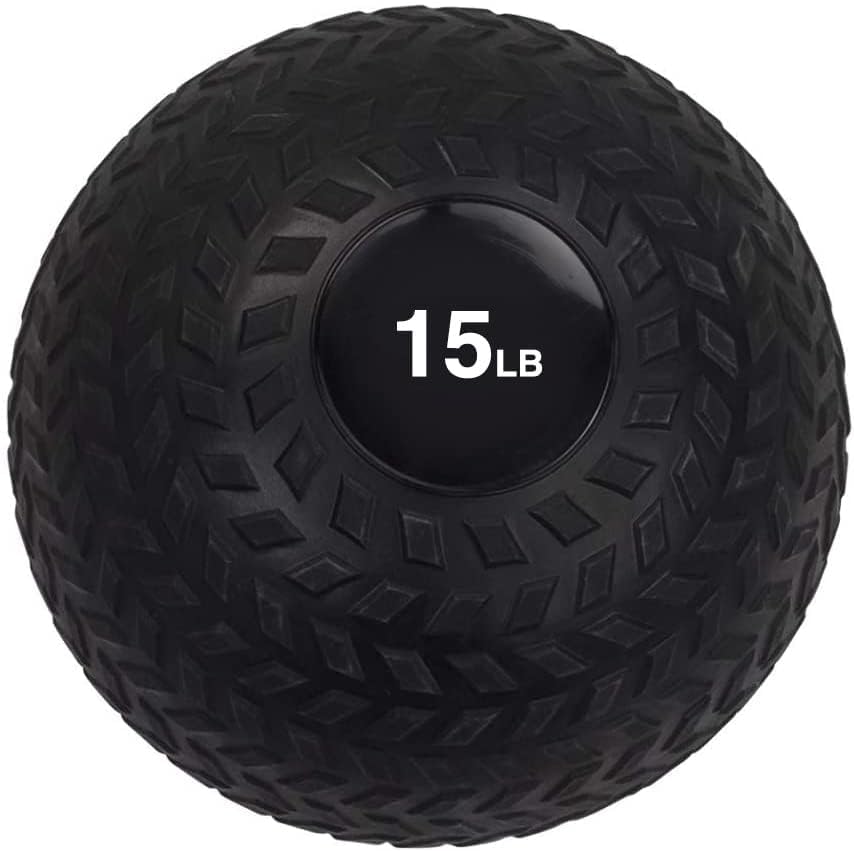 Body Sport Slam Ball with Tread Surface, Versatile, Workout Training, Strength Building, Improve Muscle Mass - size: 50 pounds