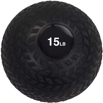 Body Sport Slam Ball with Tread Surface, Versatile, Workout Training, Strength Building, Improve Muscle Mass - size: 15.0 Pounds
