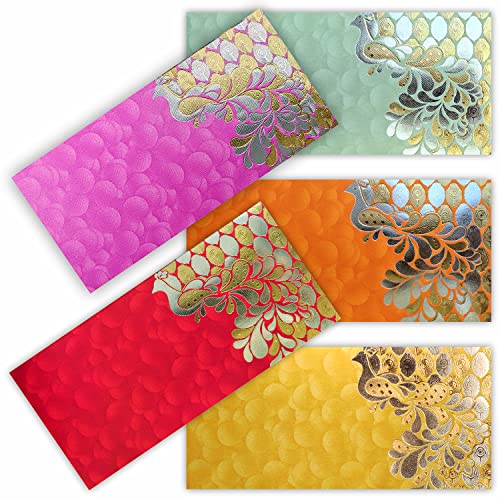 PARTH IMPEX Shagun Gift Envelope for Cash (Pack of 50) 7.5" x 3.5"