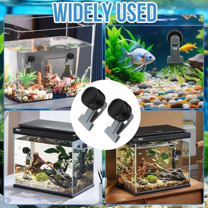 2Pcs Goldfish Feeder, Saltwater Aquarium Accessories Supplies Algae Magnet Seaweed Feeder Aquarium Magnetic Clips, Fish Tank Feeding Ring Suitable for Aquatic Pets - color: 2Pcs