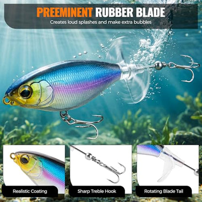 PLUSINNO Bass Fishing Lures Tackle Box Gear Kit with Tackle Included | Waterproof, Compact & Customizable, Bass Trout Fishing Gear Kit, Freshwater Topwater, 16 Rigs, Fishing Gifts for Men Starter - color: Orange 307 PCS Bass Box
