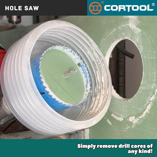 2-3/4 Inch Hole Saw with Arbor for Metal and Wood Cutting, Bi-Metal Hole Cutter, 2-3/4" Hole Saw Kit for Drywall, Wood, PVC Boards, Fiberglass and Vent Pipes - style: 2-3/4"（70mm）