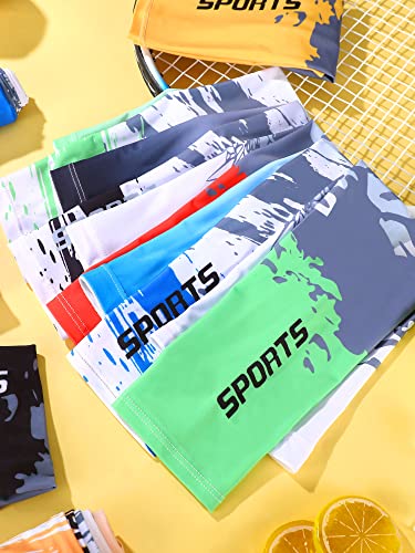 Tisancy 10 Pairs Sun Protection UV Arm Sleeves Cooling Anti Slip Compression Sleeves Sports Polyester Cycling Covers - size: Medium, style: Vivid Style