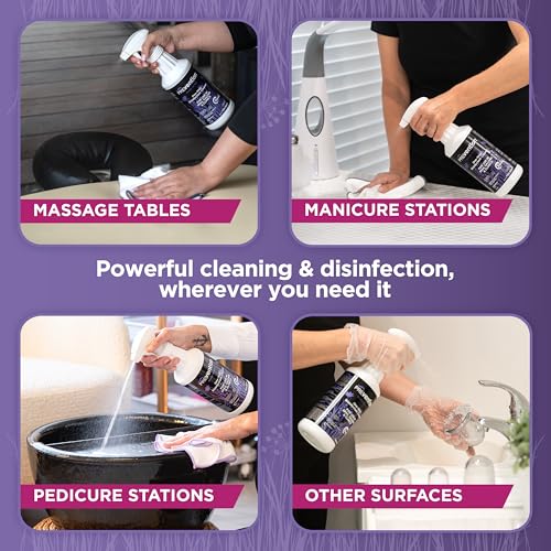 Prevention Ready-To-Use Disinfecting Cleaner – Hospital Grade Disinfectant Spray Solution for Salons, Spas, Clinics, Surfaces – Sanitizing Solution & Two Reusable Sprayers – 32oz Bottle (6 Pack) - size: Spray Cleaner (6 Pack + 2 Spray Heads)