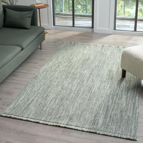 LUXE WEAVERS Machine-Woven Stain-Resistant Area Rug Green 8x10 - color: Green, size: 8' x 10' (Rectangular)