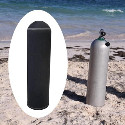 Scuba Diving Tank Neoprene Cover, Dive Cylinder Sleeve for Standard Aluminum or Steel Tanks, Protective Wrap with Cotton Lining - color: Black