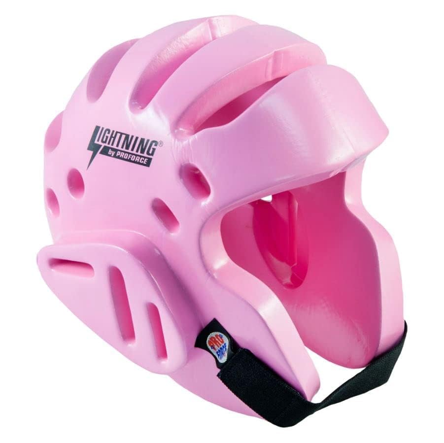 Proforce Lightning Karate/Martial Arts Sparring Headgear - color: Pink, size: Large