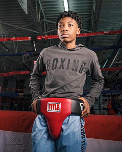 TITLE Boxing Classic Deluxe Groin Guard 2.0 - MMA, Muay Thai Cup Protector for Men - size: Youth Large