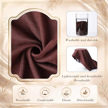 Syhood Slip on Pre Tied Head Scarves for Women - color: Dark Colors