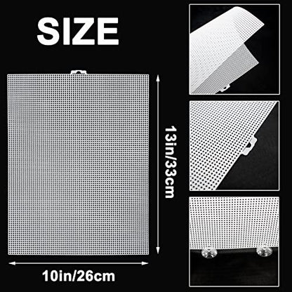 2 Pack Fish Tank Divider with Suction Cup, Aquarium Divider Plastic Cuttable Grid Plate for Juvenile Fish Separator DIY Designed Clear Easy to Bent Cut and Assemble, 10x13in - size: 10x13in