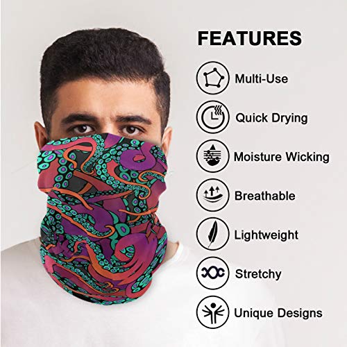 visesunny Seamless Scarves Bandana Scarf UV Resistence Outdoor Sport Balaclavas Headwear Headband Unisex - color: Multi6