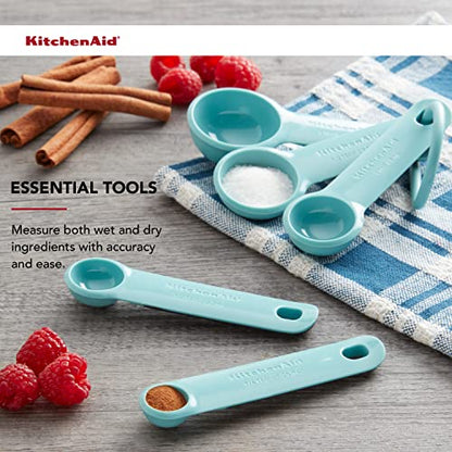 KitchenAid Measuring Spoons, Set Of 5, Aqua Sky - size: Set Of 5