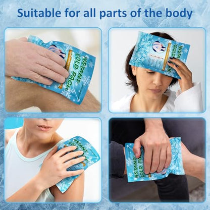 SuccorWare 16 Pack Instant Ice Packs for Injuries(5.9" x 8.6") Disposable Cold Packs for Pain Relief, Swelling, Sprains & Outdoor Activities