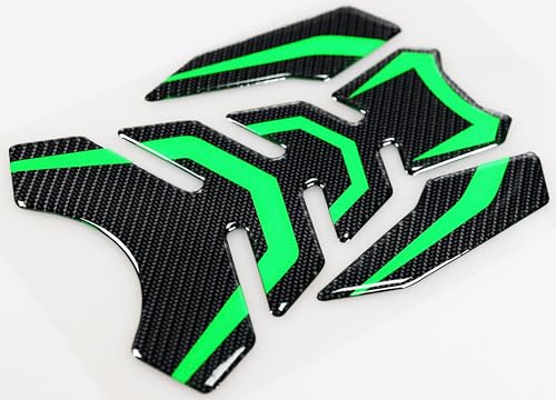 5D Real Carbon Fiber, Motorcycle Decal Vinyl Tank Protector, Tank Pad for NJ 650 ZX636 ZX600 ZX-10R ZX14 ZX1400 ZX14R ABS 1000 ZX100, 2 Pcs Per Set