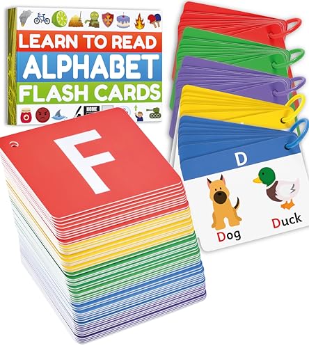 Alphabet Flash Cards - Thick ABC Flash Cards for Kids