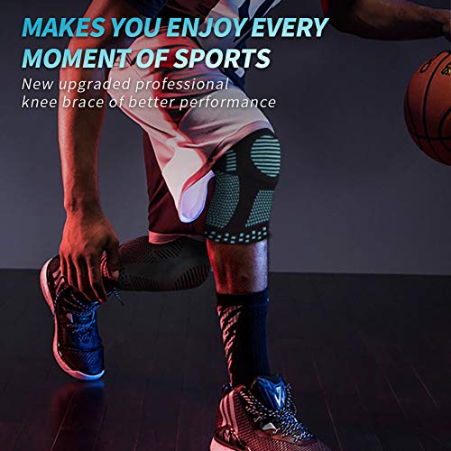 NEENCA Knee Braces for Knee Pain Relief, Compression Knee Sleeves with Patella Gel Pad & Side Stabilizers, Knee Support for Weightlifting, Running, Workout, Arthritis, Meniscus Tear, Men Women. ACE-53 | Patented Patella Gel Pad & Side Stabilizers, Compres