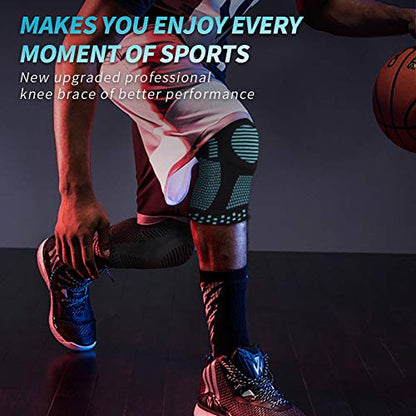 NEENCA Knee Braces for Knee Pain Relief, Compression Knee Sleeves with Patella Gel Pad & Side Stabilizers, Knee Support for Weightlifting, Running, Workout, Arthritis, Meniscus Tear, Men Women. ACE-53 | Patented Patella Gel Pad & Side Stabilizers, Compres