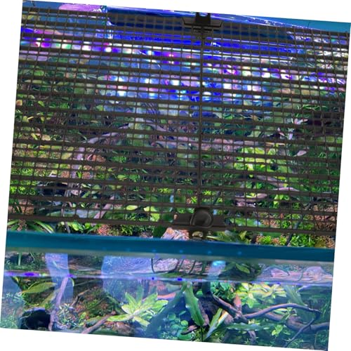 Fish Tank Divider Panel with Suction Cups Aquarium Separator Anti-Jumping for Aquariums Isolation Board for Fish Habitat Expansion and Tank Compartmentalization Black