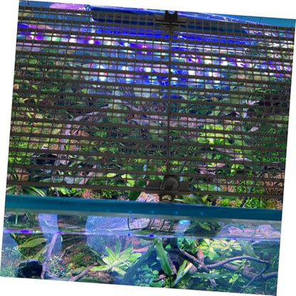 Fish Tank Divider Panel with Suction Cups Aquarium Separator Anti-Jumping for Aquariums Isolation Board for Fish Habitat Expansion and Tank Compartmentalization Black