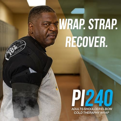 Pro Ice Premium XL Size Ice Cold Therapy Wrap for Shoulder, Elbow and Arms - Ice Pack for Rotator Cuff Relief- Adult Pain Joint Support for Left & Right Arms - PI 240