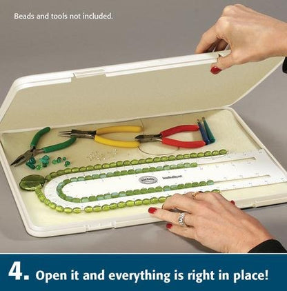 Bead Buddy Design Save and Go Portable Beading Kit - Beading Project Organizer - Dimensions 16 Inches by 12 Inches by 1 Inch