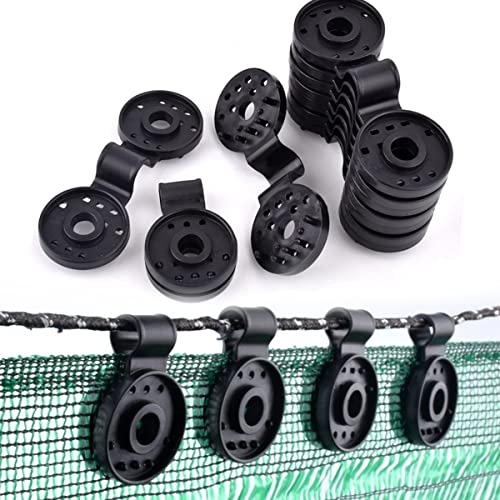 Shade Cloth Plastic Clips, 100PCS Shade Cloth Heavy Duty Lock Grip, 2023 New Shade Cloth Clips, Shade Cloth Plastic Clips Mesh Clip, Shade Cloth Lock Grip, Shade Round Plastic Black Clips (100PCS) - color: 100PCS