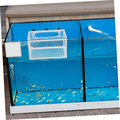 Kisangel Fish Net Hatchery Incubator with Suction Cup Large Fry Isolation Box for Aquarium Mesh Construction for Fish Breeding and Protection