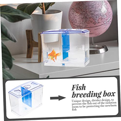 Fish Isolation Breeding Box for Betta Fish and Shrimp Transparent Acrylic Tank Divider for Spawning and Safe Easy to Clean and Use