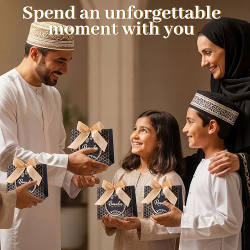 Marspark 30 Pcs Eid Mubarak Decorations for Eid al-Adha, Islamic Party Supplies Set, Muslim Festival Home Decor, Reusable Gift Bags for Family, Table & Indoor Celebration Decoration Kit - style: Eid Mubarak