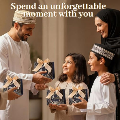 Marspark 30 Pcs Eid Mubarak Decorations for Eid al-Adha, Islamic Party Supplies Set, Muslim Festival Home Decor, Reusable Gift Bags for Family, Table & Indoor Celebration Decoration Kit - style: Eid Mubarak