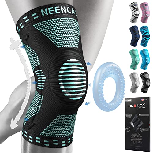 NEENCA Knee Braces for Knee Pain Relief, Compression Knee Sleeves with Patella Gel Pad & Side Stabilizers, Knee Support for Weightlifting, Running, Workout, Arthritis, Meniscus Tear, Men Women. ACE-53 | Patented Patella Gel Pad & Side Stabilizers, Compres
