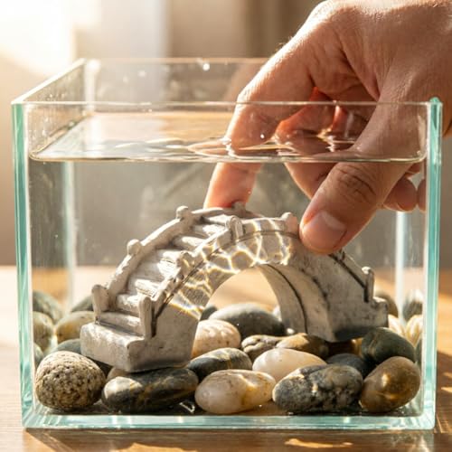 30PCS Miniature Bridge Resin Arch Bridge Model for Aquarium | Detailed Mini Scale Mini Resin Arch Bridge Figurines For Dollhouse Scenes Aquariums Diy Crafts