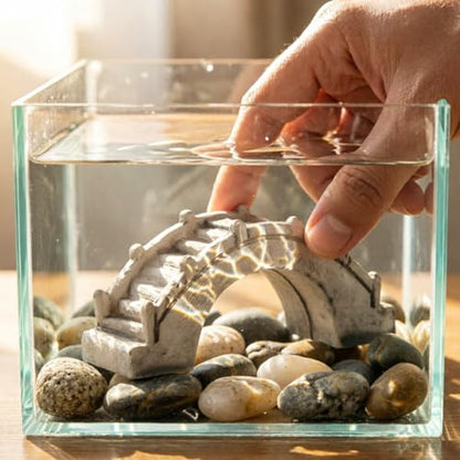 30PCS Miniature Bridge Resin Arch Bridge Model for Aquarium | Detailed Mini Scale Mini Resin Arch Bridge Figurines For Dollhouse Scenes Aquariums Diy Crafts