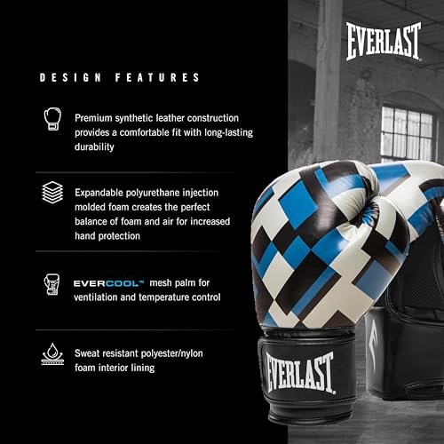 Everlast Spark Boxing - color: Blue, size: 16 oz
