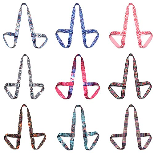 Fitness Exercise Stretch Adjustable Sport Sling Shoulder Yoga Mat Strap Belts Carry Straps Yoga Belt(8)