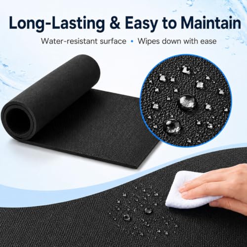 Aquarium Leveling Mat, 6 mm EVA Foam Fish Tank Pad, Textured Anti-Slip Aquarium Base Mat, Water-Resistant Cushion Pad for Glass Aquariums, Planted Tanks, Stands, Shelves (15-3/4 x 9-13/16 in) - size: 15-3/4 x 9-13/16 in