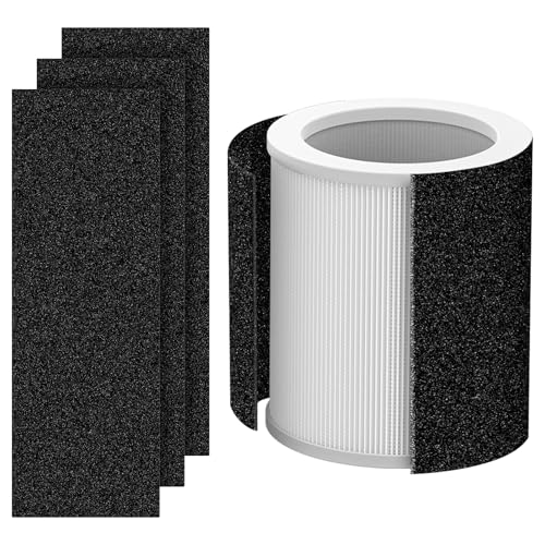 H-HF400-VP Filter Kit Compatible with Hunt-er H-HF400-VP H-PF400 | for Hunter Air Purifi-er Filters HP400 Series, 1+4 H-HF400 Filter - color: 1*HEPA Filter+ 4*Pre-Filters