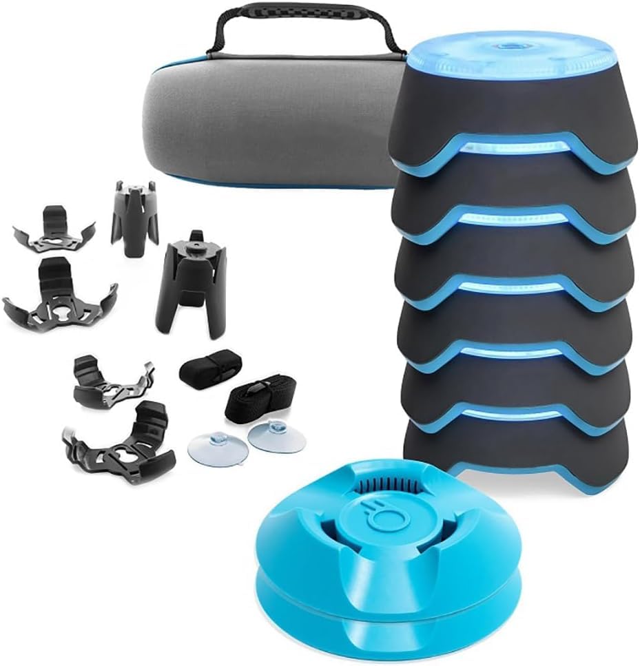 Reaction Training Led Lights,6PCS Agility Reaction Training Lights,Improve Reaction Time,Fitness,Speed and Agility for Coaches,Gyms,Sports Facilities