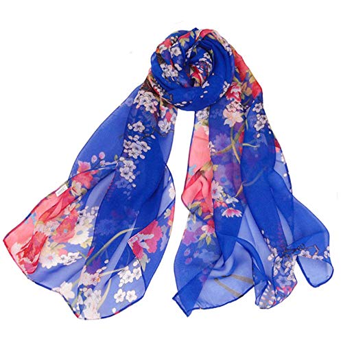Acotavie Scarfs for Women Lightweight Fashion Scarves Print Floral Pattern Scarf Shawl Wraps - color: A08