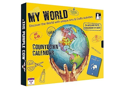 My World Advent Calendar - visit 24 countries, explore different cultures, create original Arts & Crafts from each country! Ages 9+ Includes a Printed Guide. Ages 9+