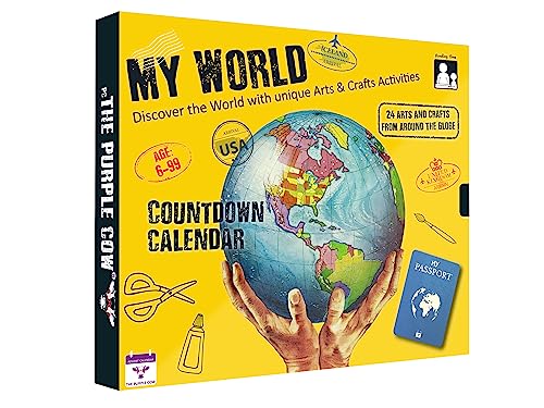 My World Advent Calendar - visit 24 countries, explore different cultures, create original Arts & Crafts from each country! Ages 9+ Includes a Printed Guide. Ages 9+