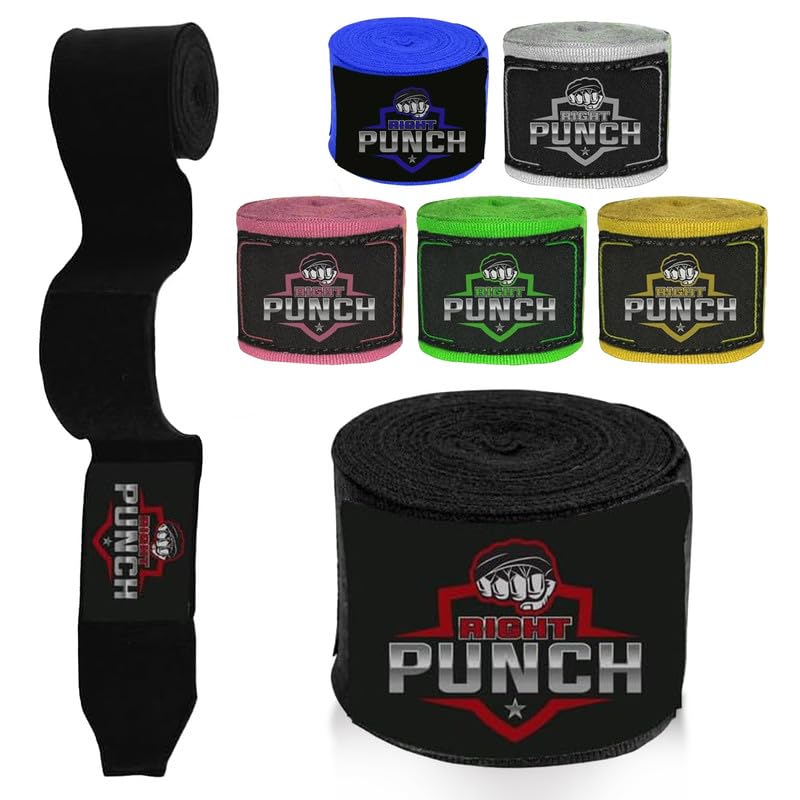 ProShield Boxing Wraps| 180-Inch Bandages| Boxing Hand Wraps Protection for Muay Thai MMA and Kickboxing - color: Black, size: 157"