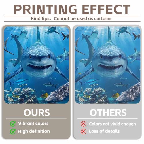 12x8ft Shark Theme Under the Sea Photography Backdrop | Underwater World, Kids Party Supplies, Aquarium Coral Reef Shallows Banner, Deep Ocean Photo Booth, Polyester, Grommets, 1PC - size: 12'x8'